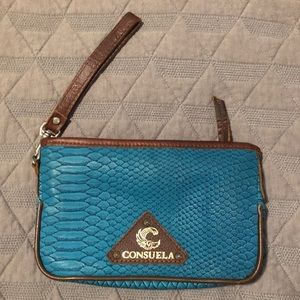 Blue Consuela wristlet purse
